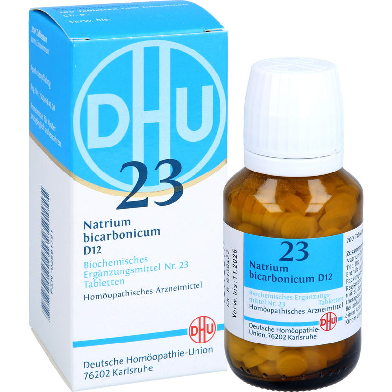 DHU Schüßler salt No. 23 sodium bicarbonicum D12 tablets, 200 tablets - NewNest Australia