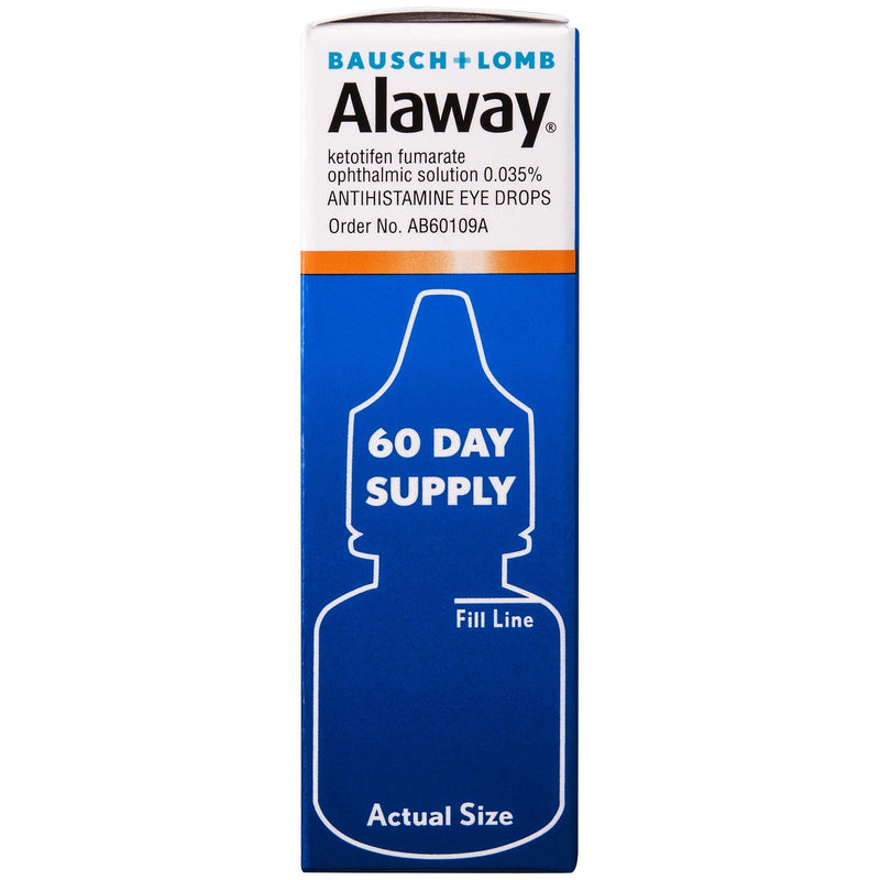 Bausch + Lomb Alaway Antihistamine Eye Drops, 0.34 Ounces/10 mL 0.34 Fl Oz (Pack of 1) - NewNest Australia
