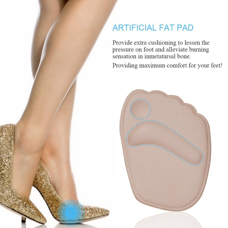 Bunion pads forefoot silicone, 2 pairs of high heels non-slip foot pads forefoot heel protection high heels shoe pads, for all day pain relief and slipping - NewNest Australia
