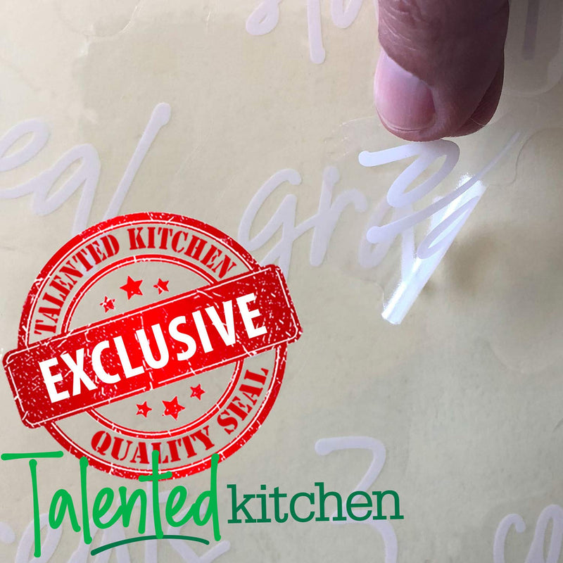 NewNest Australia - Talented Kitchen 157 White Script Pantry Labels – White Pantry Label Sticker Ingredients. Water Resistant, Food Jar Labels. Jar Decals f/Pantry Organization Storage (Set of 157 – White Script Pantry) 