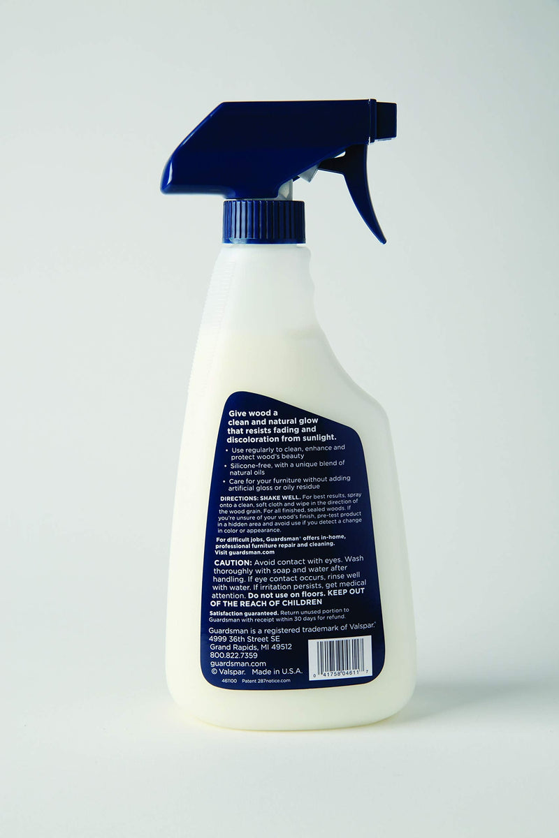 Guardsman 461100 Clean & Polish For Wood Furniture-Silicone Free, UV Protection, Woodland Fresh, 16 Oz, 1 Count - NewNest Australia