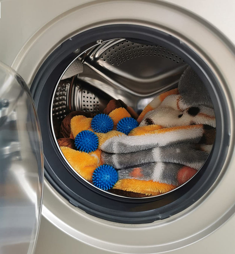 Laundry Dryer Balls - 6 Pack Reusable Fabric Softener Alternative (Blue) - NewNest Australia
