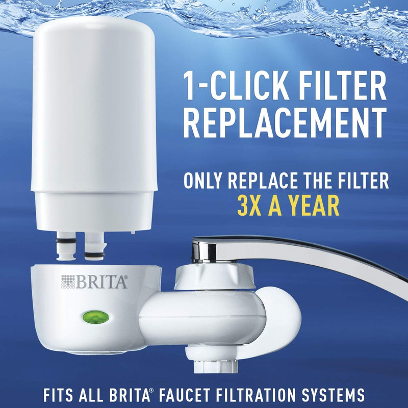 Brita Basic Mount Faucet Water Filter System, Chrome - NewNest Australia