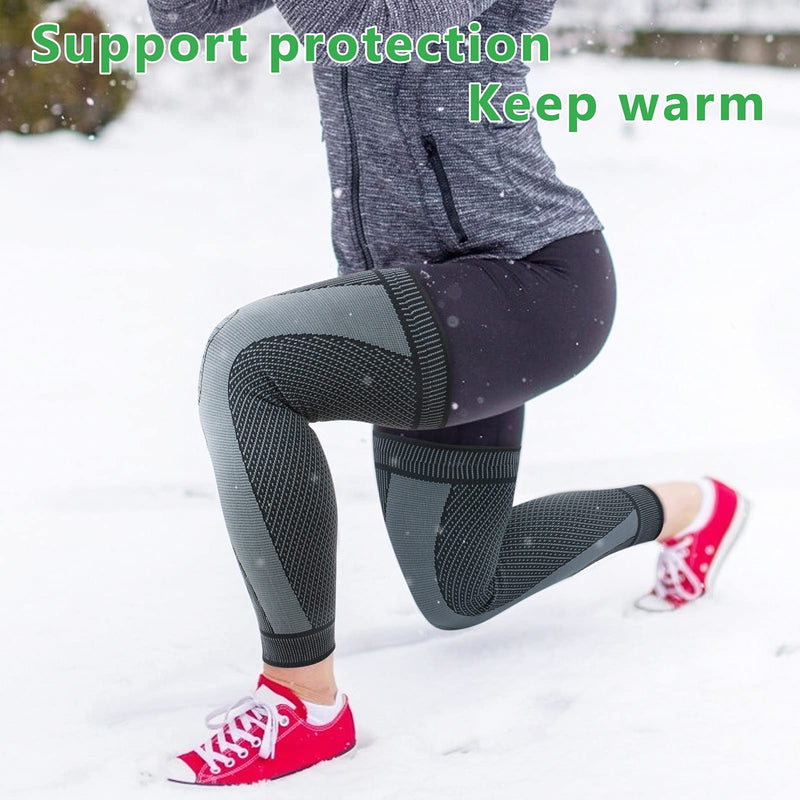 Knee Brace | Full Leg Sleeve | Knee Braces for Knee Pain Women & Men | Knee Compression Sleeves | Knee Support Knee Pads for Meniscus Tear, ACL, Arthritis, Joint Pain Relief,Sport (Pair) Black XX-Large - NewNest Australia