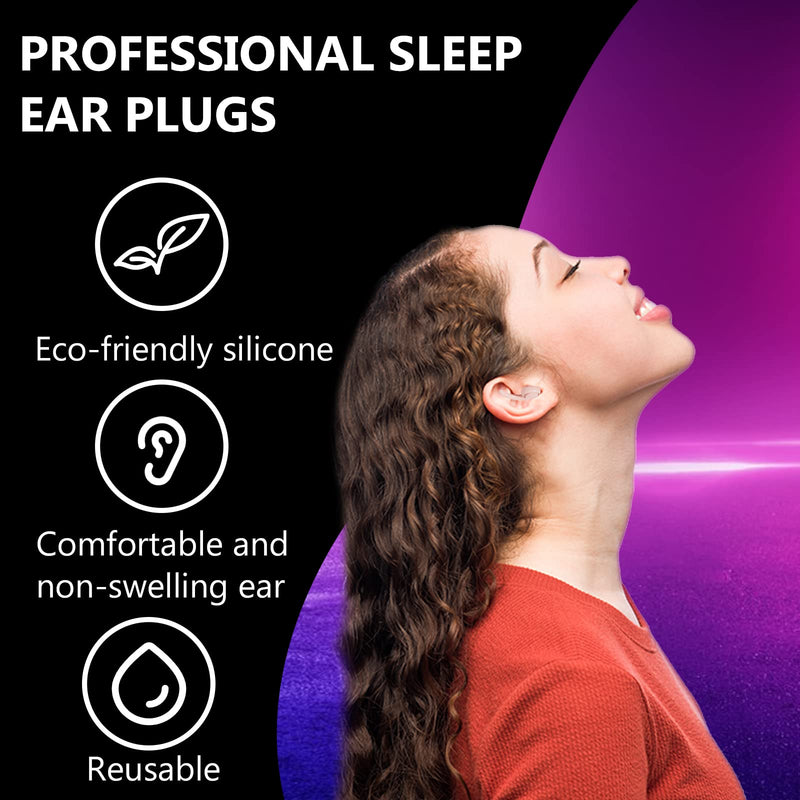 Sugeru 2 Pairs Of Jellyfish Design Ear Plugs, 3D Soft Silicone Ear Plugs For Sleeping, Reusable & Washable Earplugs, Ear Plugs For Sleep, Airplane, Snoring, Concentration (Pink) - NewNest Australia