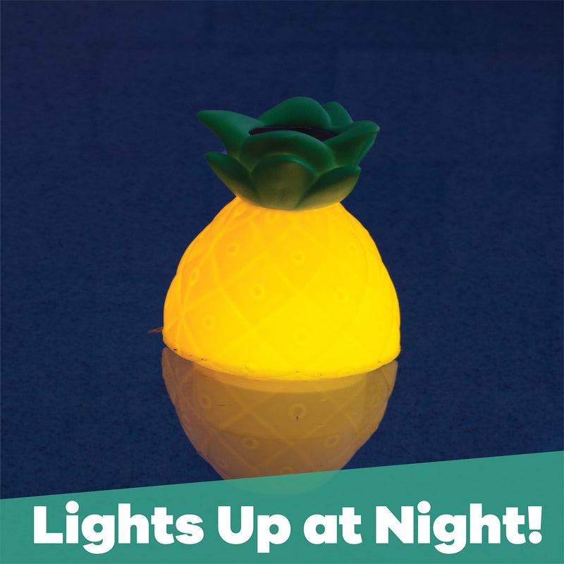 Solar Light-Up Pineapple Mid-Size Chlorinator Pool Chlorine Dispenser - NewNest Australia