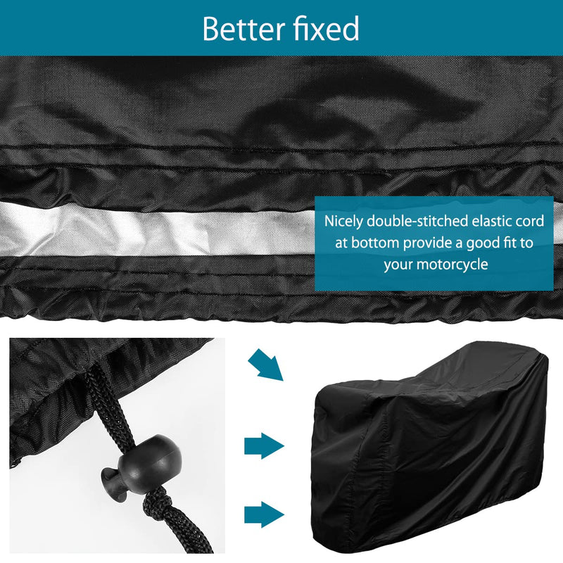 Heavy Duty Mobility Scooter Cover with Storage Bag, 190D Oxford Waterproof Anti-uv Wheelchair Storage Cover Anti Dust Motorbike Protect Cover for Most Mobility Scooter (190*71*117cm) 190*71*117cm - NewNest Australia
