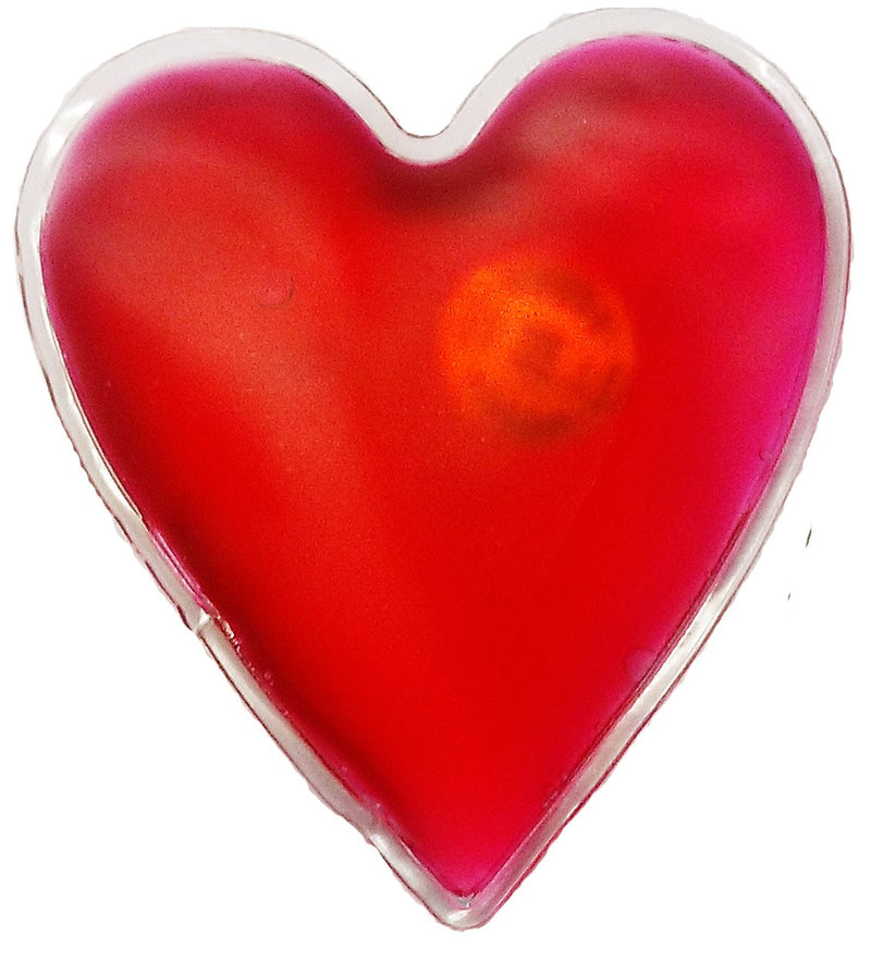 Filfia hand warmer heart shape, 6 pocket warmers for warm hands in winter, pocket pillow, reusable heat pad red, green, turquoise, pink, yellow, orange - NewNest Australia