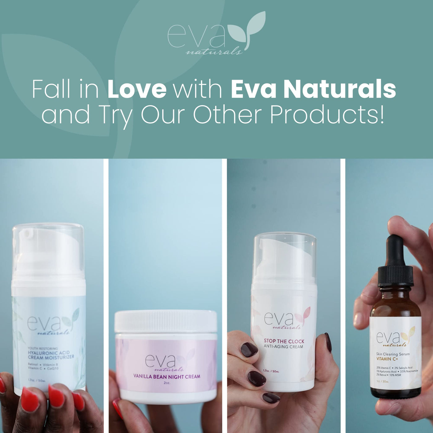 Eva Naturals Eye Gel - Luxurious Hydrating Under Eye Cream For Dark Circles  and Puffiness, Bags, Crows Feet, Wrinkles - With Hyaluronic Acid 