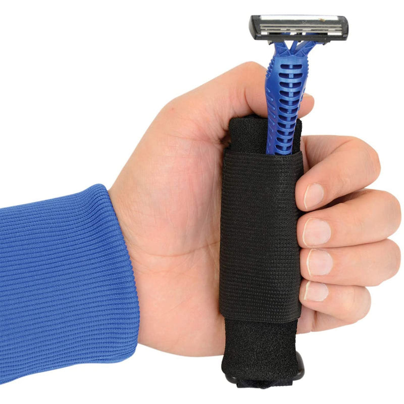 Holder Aid Strap Aid Utensil Cuff Holder Strap, Adjustable Elastic Universal Holder Strap for Elderly Disabled Holding Utensil Cutlery Writing Aid, Hand Cuff Holding Strap for Weak Grip - NewNest Australia