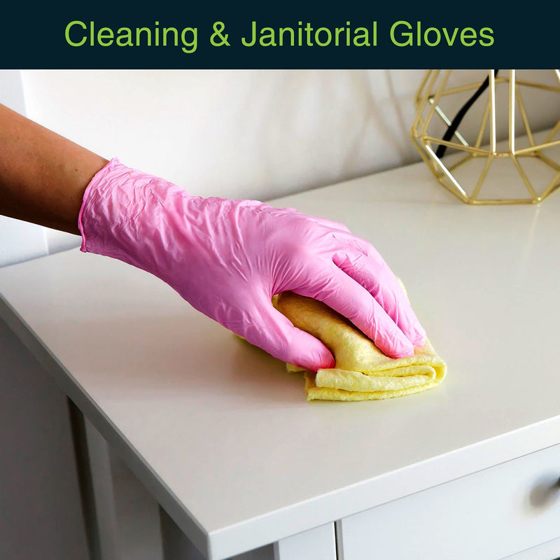Pink Vinyl Disposable Gloves Small 50 Pack - Latex Free, Powder Free Medical Exam Gloves - Surgical, Home, Cleaning, and Food Gloves - 3 Mil Thickness Small (Pack of 50) Pink - NewNest Australia