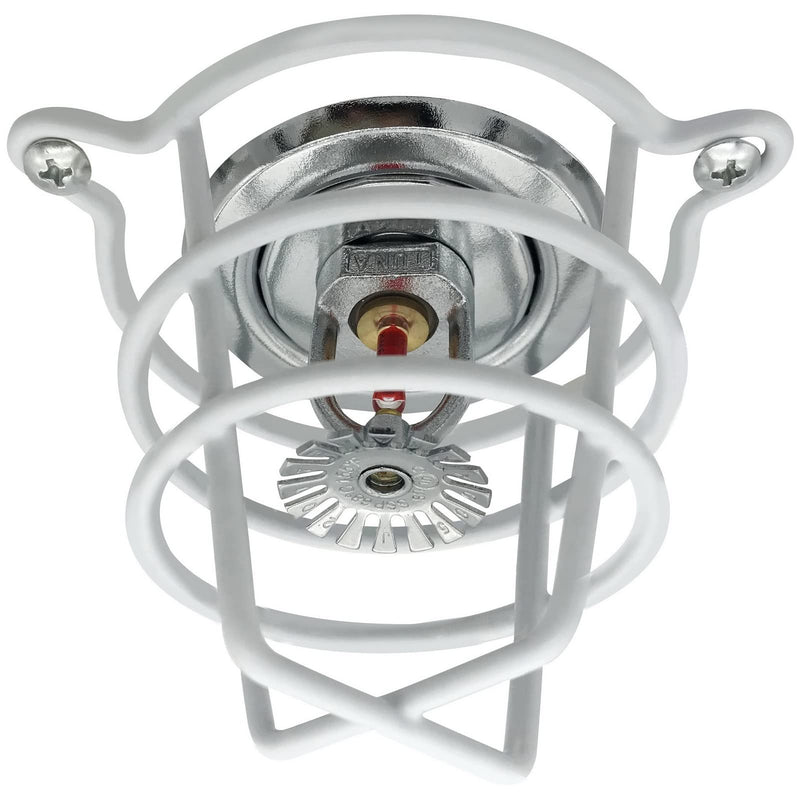 Happy Tree (2 Pack) White Fire Sprinkler Head Guard Cover for Both 1/2" & 3/4" Fire Head for Protecting Flush Mount & Side Wall & Pendent Head Semi - Recessed Sprinkler Head Cage - NewNest Australia