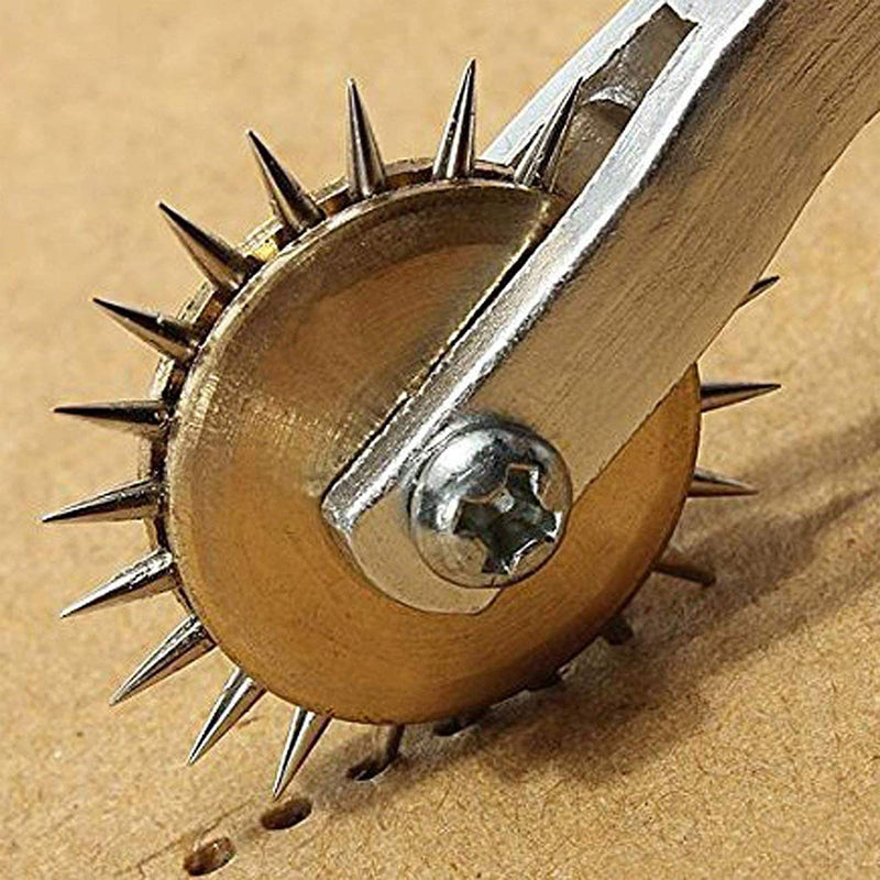 TIHOOD 2PCS Needle Point Tracing Wheel, 4mm Leather Paper ClothSewing Overstitch Wheel Tool Black - NewNest Australia