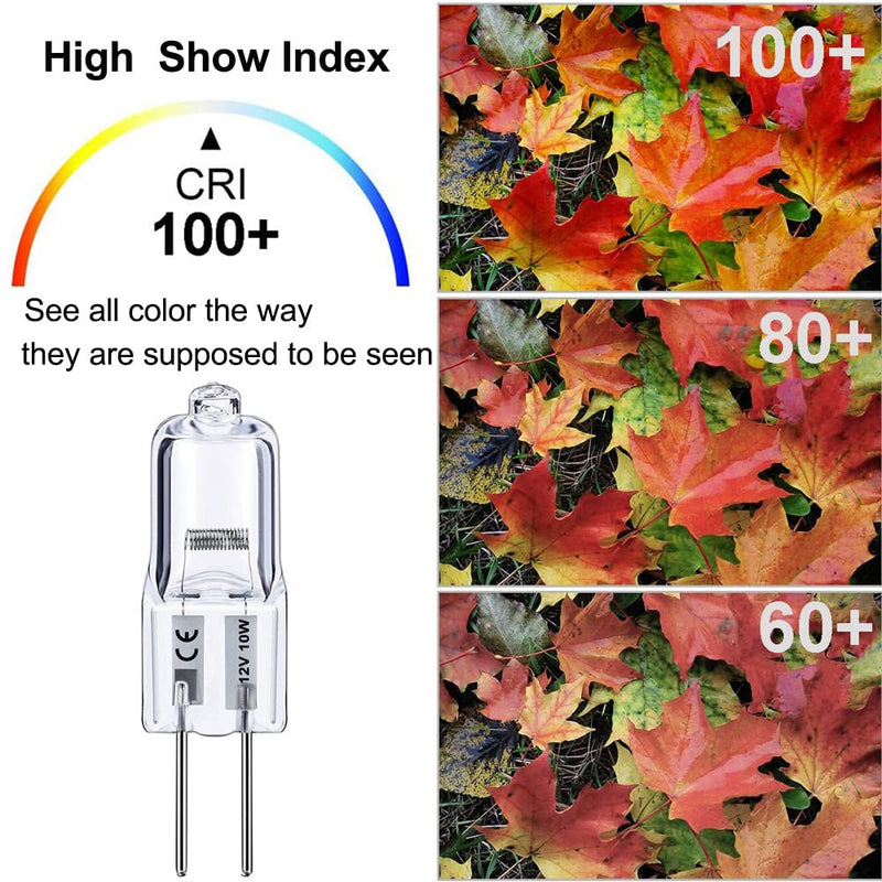 G4 Bulb, 10 Pack Halogen G4 12V 10W with G4 Bi-pin Base, High Output G4 Light Bulb 12V 150LM 3000Hrs Long Lifetime, G4 Dimmable, CRI100 & 2800K Warm White, G4 Halogen Bulb 10W for Cabinet Light Bulbs 10.0 Watts - NewNest Australia