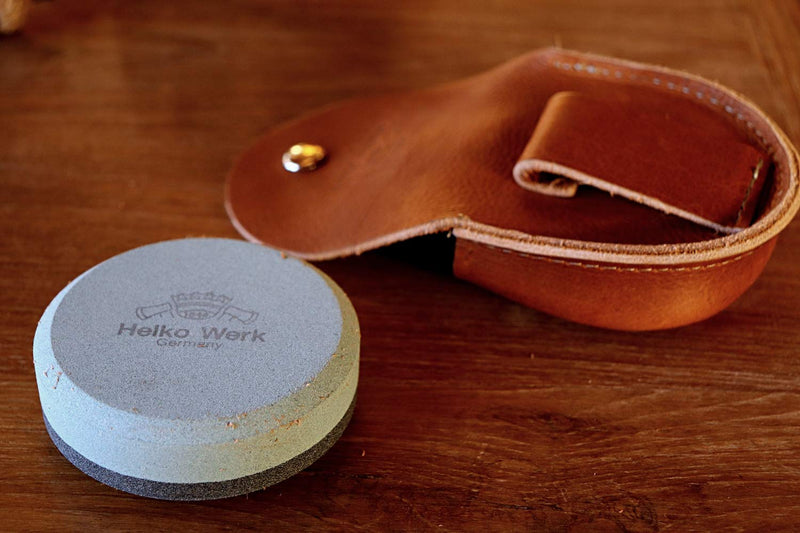 1844 Helko Werk Sharpening Stone Leather Pouch - Leather Accessory for Axe Sharpening Stones - NewNest Australia