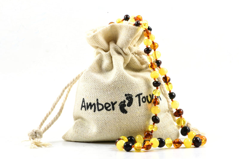Amber Necklace (Unisex) - Certificated Natural Baltic Amber 13inch. - NewNest Australia