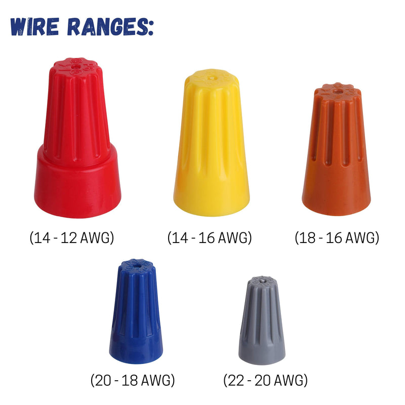 Bates- Wire Nuts, Wire Nuts Assortment,150 pcs, Electrical Wire Connectors, Wire Nuts, Wire Caps, Wire Connectors Twist, Electrical Wire Nuts, Wire Caps Electrical, Electrical Caps for Wires - NewNest Australia