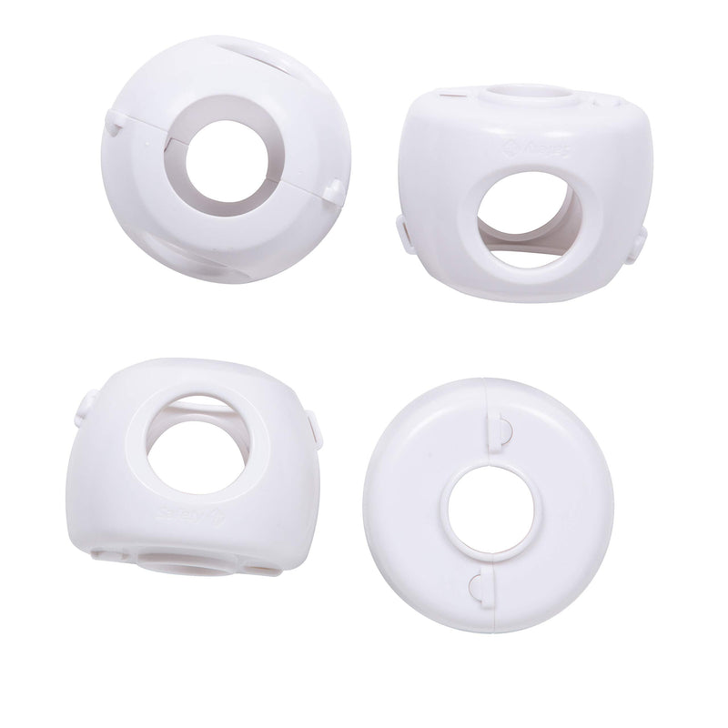 Safety 1st Parent Grip Door Knob Covers, White, One Size (Pack of 4) (HS3260600) - NewNest Australia