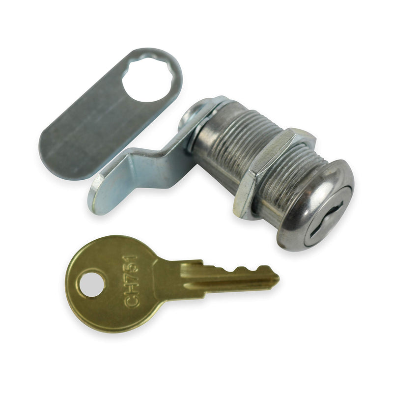 Leisure Coachworks 2 Pack 1 1/8" Keyed Camlock with Straight and Offset Cam Lock Latch Keyed Alike (2, 1 1/8") 1 1/8" - NewNest Australia