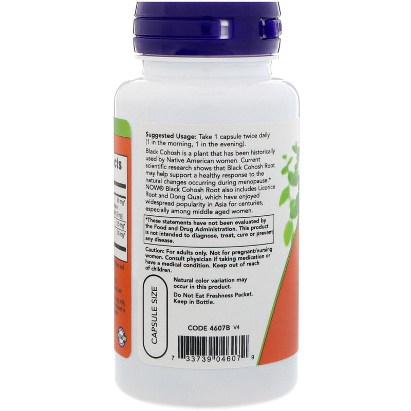 NOW Foods Black Cohosh 80 mg - NewNest Australia