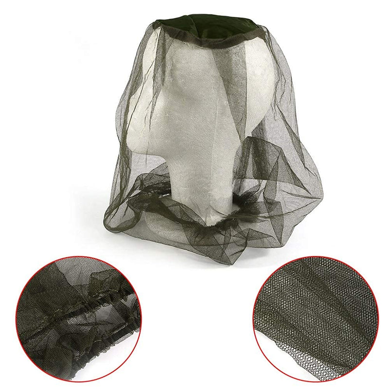 CYIOU Pack of 4 mosquito nets, mosquito net, mosquito hat, head net, head hat, head protection for beekeeping, outdoor hiking, camping, fishing - NewNest Australia