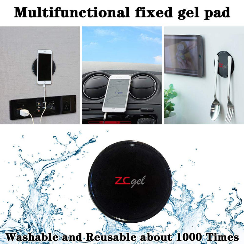 ZC GEL Rug Grippers for Hardwood Floors (8 pcs), Anti Slip Rug Grippers with Non Curling Washable and Reusable Non-Trace Removable Eco-Friendly Carpet Gripper for Tile Floors,Carpets,Floor Mats,Black - NewNest Australia