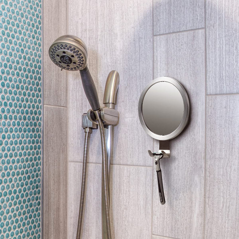 Ettori Shower Mirror Fogless for Shaving with Razor Holder, Powerful Lock Suction Fogless Mirror for Shower - NewNest Australia
