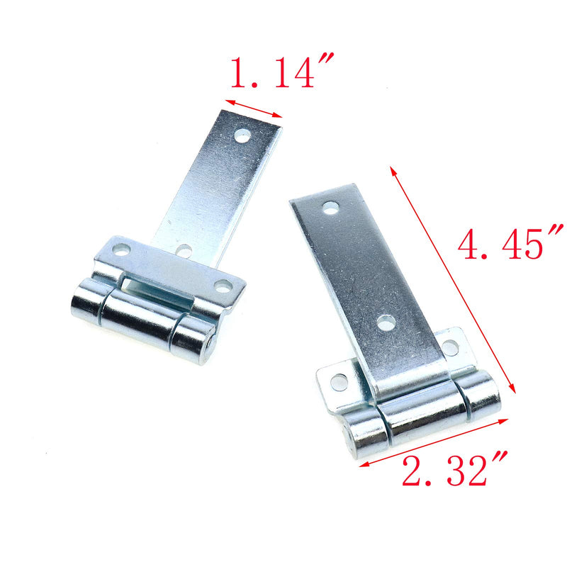 Mironey 5.31" x 2.32" Strap Tee T Hinge Carbon Steel T Hinge for Garage Barn Door Gate Shed Cargo Trailer Truck Pack of 2 - NewNest Australia
