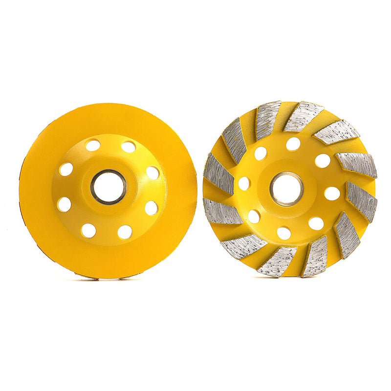 4 Inch Diamond Cup Grinding Wheel, 12 Segs Duty Angle Grinder Wheels for Stone Concrete Ceramic Turbo Polishing and Cleaning - NewNest Australia