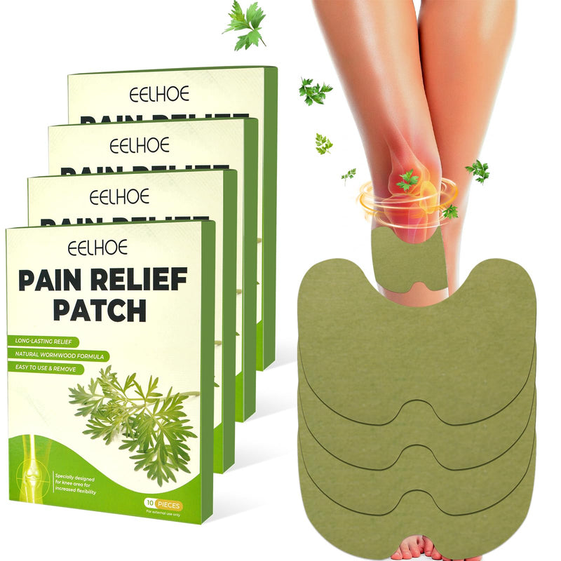 Pain Relief Heat Plaster Patch, Wormwood Knee Plaster Moxibustion Pain Relief Plaster Portable Moxibustion Patch Pain Relief Patch For Knee Back Neck Muscle Soreness (A) A - NewNest Australia