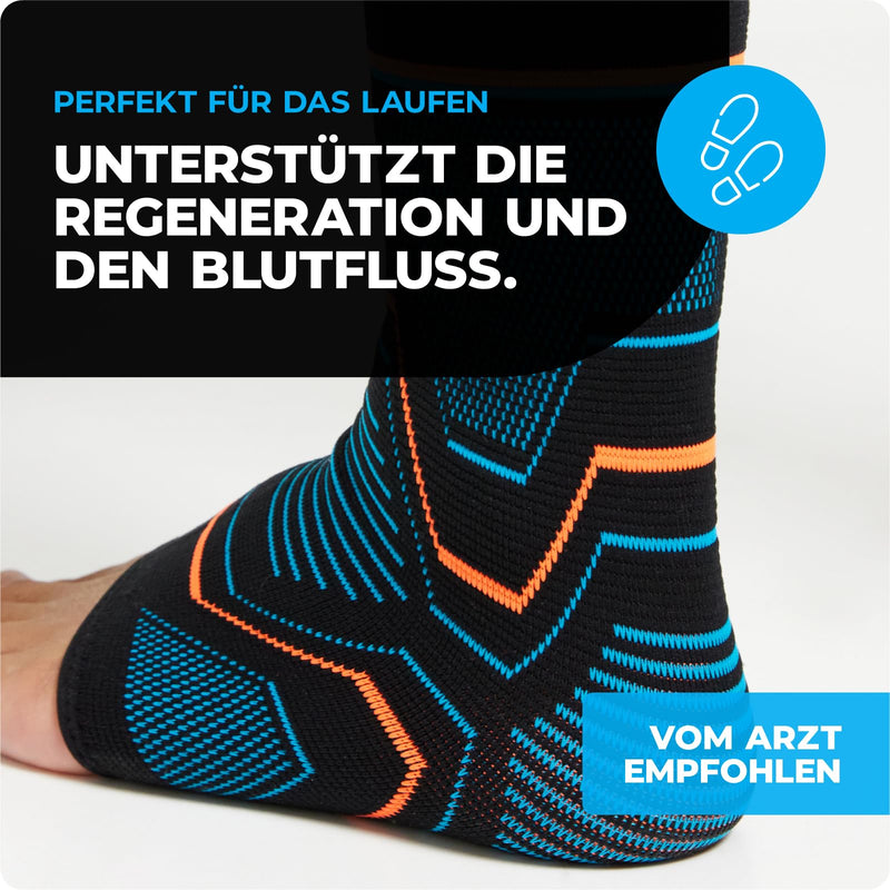 VITTO ankle bandage, foot bandage for ligament damage, weak joints, sprained joints and arthritis (case, M), arthritis, recovery, plantar fasciitis, pain relief case - NewNest Australia