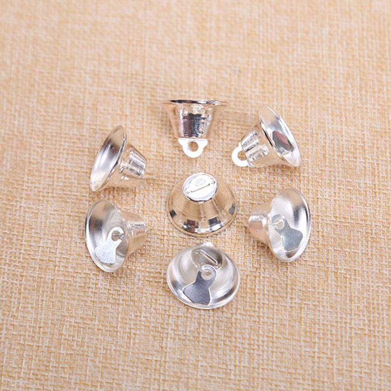 SUPVOX 20pcs Craft Bells Jingle Bells Mini Small Bells Silver Wind Chimes Bells Vintage Metal Bells Christmas DIY Craft Wind Chimes Making - NewNest Australia