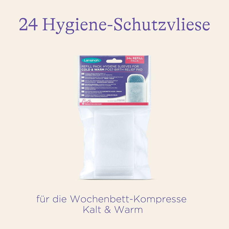 Lansinoh Refill Pack Hygiene Protective Fleece – Pack of 24 – for Lansinoh Postpartum Compresses Cold and Warm - NewNest Australia