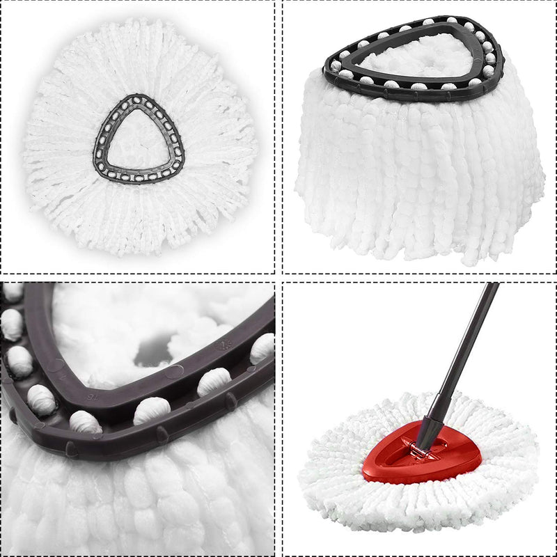 Mop Replacement Heads Compatible with Spin Mop, Microfiber Spin Mop Refills, Easy Cleaning Mop Head Replacement 1 - NewNest Australia