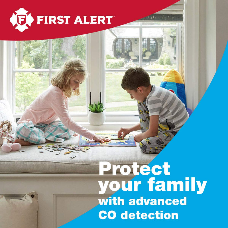 First Alert CO400FF Battery Powered Carbon Monoxide Alarm, Pack of 1, White Detector - NewNest Australia