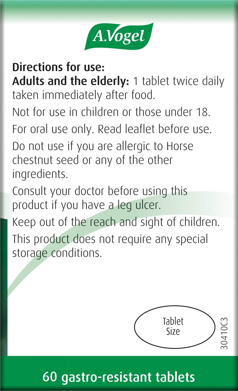 A.Vogel Venaforce Horse Chestnut Tablets | Relieve Symptoms of Varicose Veins, Tired Aching Legs, Leg Cramps & Swollen Ankles | 60 Tablets 60 Count (Pack of 1) - NewNest Australia