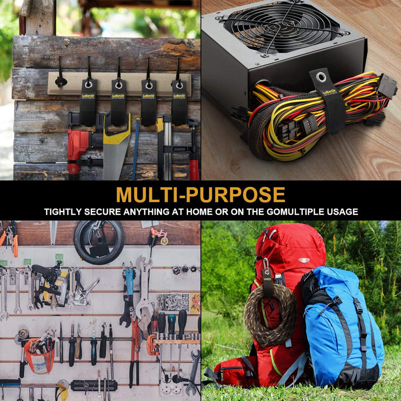 9 Pack Extension Cord Holder Organizer, Heavy Duty Storage Straps Fit with Garage Hooks and Pool Hose Hangers by LuBanSir - NewNest Australia