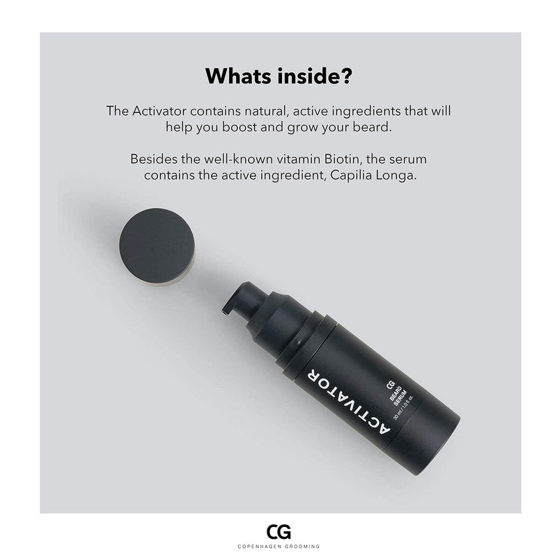 Copenhagen Grooming The Activator (30ml) - Beard growth oil for men - grow a fuller, stronger beard - contains serum oil for complete beard growth 30.00 ml (pack of 1) - NewNest Australia