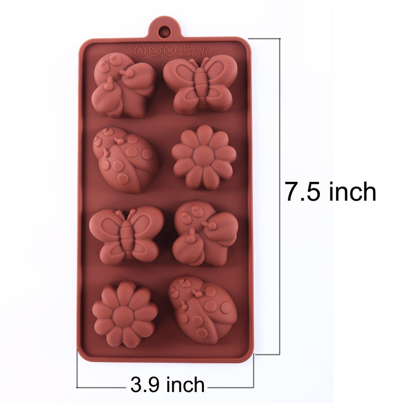 STARUBY Silicone Molds Non-stick Chocolate Candy Mold,Soap Molds,Silicone Baking mold Making Kit, Set of 3 Forest Theme with Different Shapes Animals,Lovely & Fun for Kids - NewNest Australia