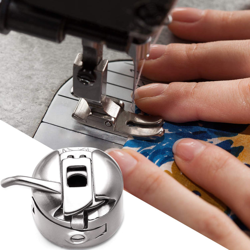 3 Pieces Sewing Machine Bobbin Case and 15 Pieces Singer Sewing Machine Bobbins Metal Sewing Bobbins with Shuttle Holder for Craft Sewing, Compatible with Front Loading 15 Class Machines - NewNest Australia