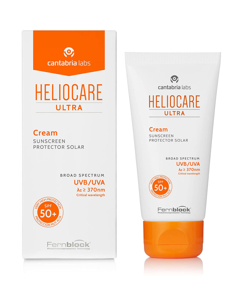 Heliocare Ultra Cream SPF 90 50ml / Sun Cream For Face/Daily UVA and UVB Anti-Ageing Sun Block/Combination, Dry and Normal Skin Types/Matte Finish - NewNest Australia