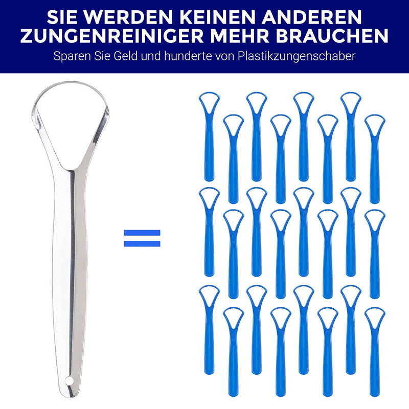 Tongue Scraper Stainless Steel | Tongue Cleaner Set | Tongue Cleaner | Stainless Steel Tongue Brush | Tongue Scraper | Tongue Cleaner | Stainless Steel | Oravi X - NewNest Australia