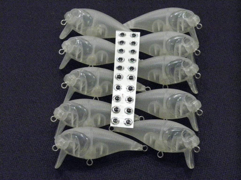 wLure 10 Blank Unpainted Crankbait Wide Wobble Surface Walking Bait Fishing Lures with Free Eyes UPC655 - NewNest Australia