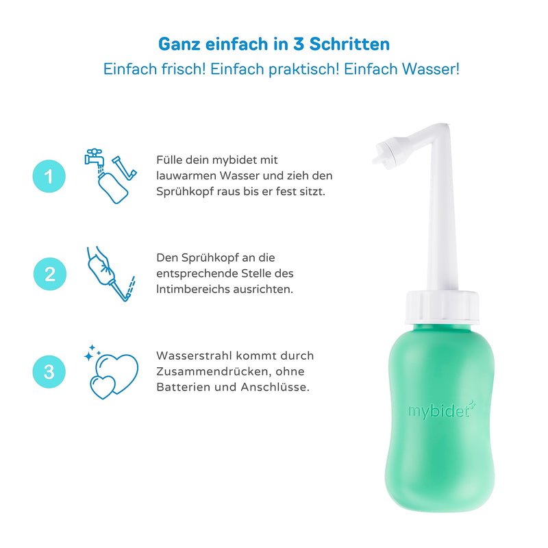 The New 3.0 Mybidet Butt Shower Intimate Shower With Travel Bag And Lid, Easier To Press, Intimate Shower Puerperium, For Discomfort On The Buttocks, Travel Bidet Or Butt Shower - NewNest Australia