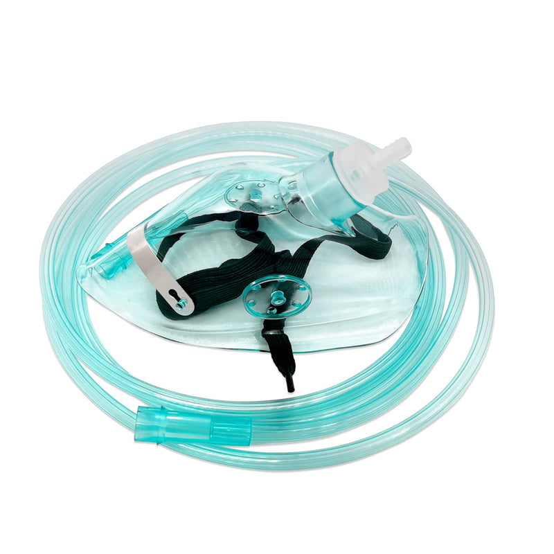 3 Pack Pediatric Elongated Oxygen Mask for Oxygen Generator with 6.6' Tubing and Adjustable Elastic Strap(Size M) Size M(Pediatric Elongated) - NewNest Australia