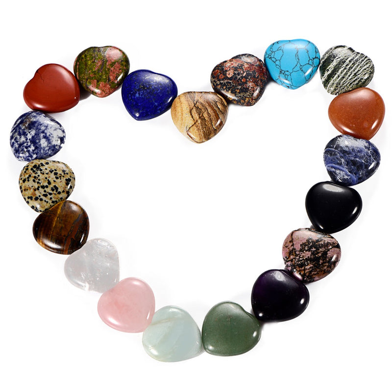 Morella Gemstone Lapis Lazuli Heart Lucky Charm Stone Heart to Take With You 3 cm in Lapis Velvet Bag - NewNest Australia