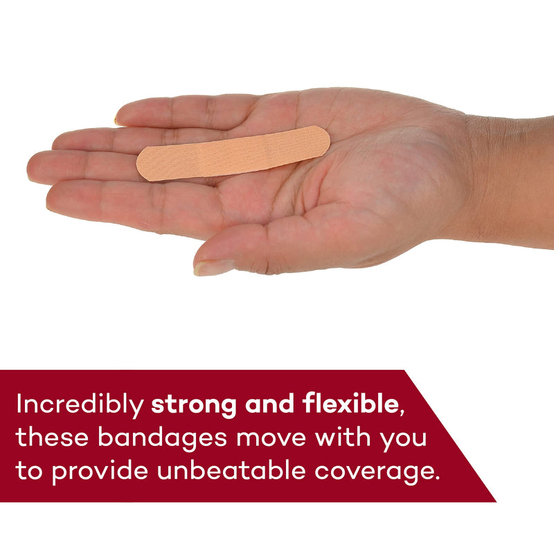Dealmed Fabric Flexible Adhesive Bandages – 100 Count (1 Pack) Bandages with Non-Stick Pad, Latex Free, Wound Care for First Aid Kit, 3" x 3/4" 1 - NewNest Australia