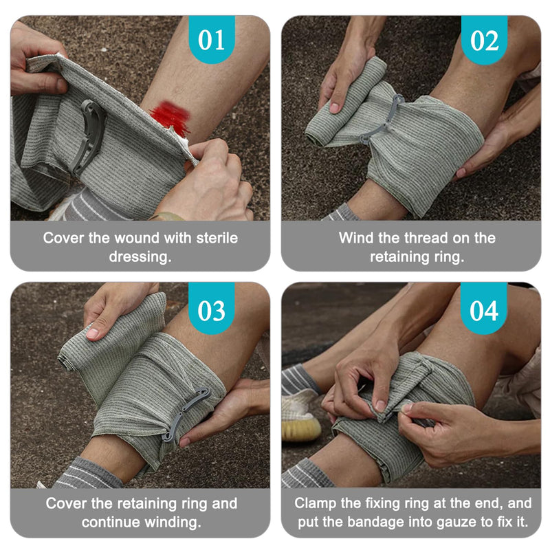 Tourniquet Bandage Set, 3.8 X 95 Cm Tourniquet Tactical, Emergency Tourniquet, Israeli Tactical Tourniquet, First Aid Storage Hose, Emergency Bandage For Hiking, Mountaineering, Sports, Climbing, - NewNest Australia