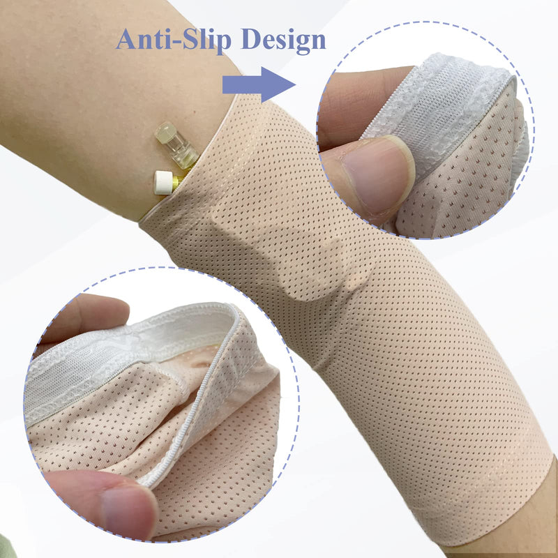 HXCH Ultra Soft PICC Line Cover - Adult PICC Sleeve Arm Nursing Cast Protector Anti-slip, Breathable, Comfortable (L) L - NewNest Australia