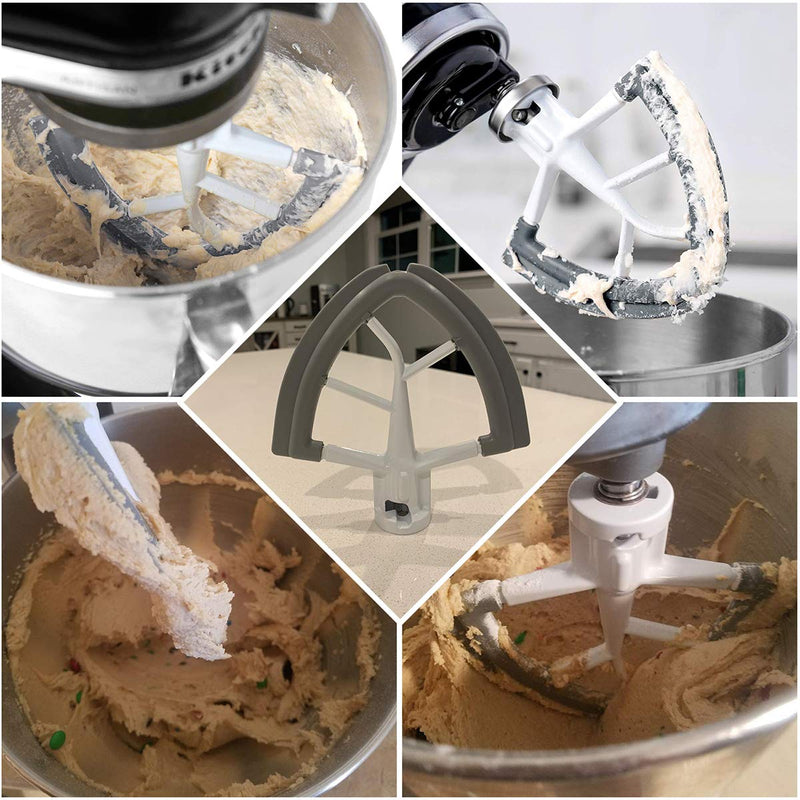 Flex Edge Beater for KitchenAid Tilt-Head Stand Mixer, 4.5-5 Quart Flat Beater Paddle with Flexible Silicone Edges Bowl Scraper - NewNest Australia